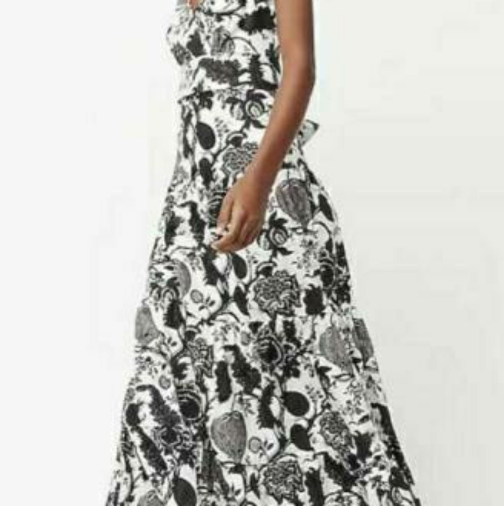 NWT j crew size 4 tiered sleeveless maxi dress